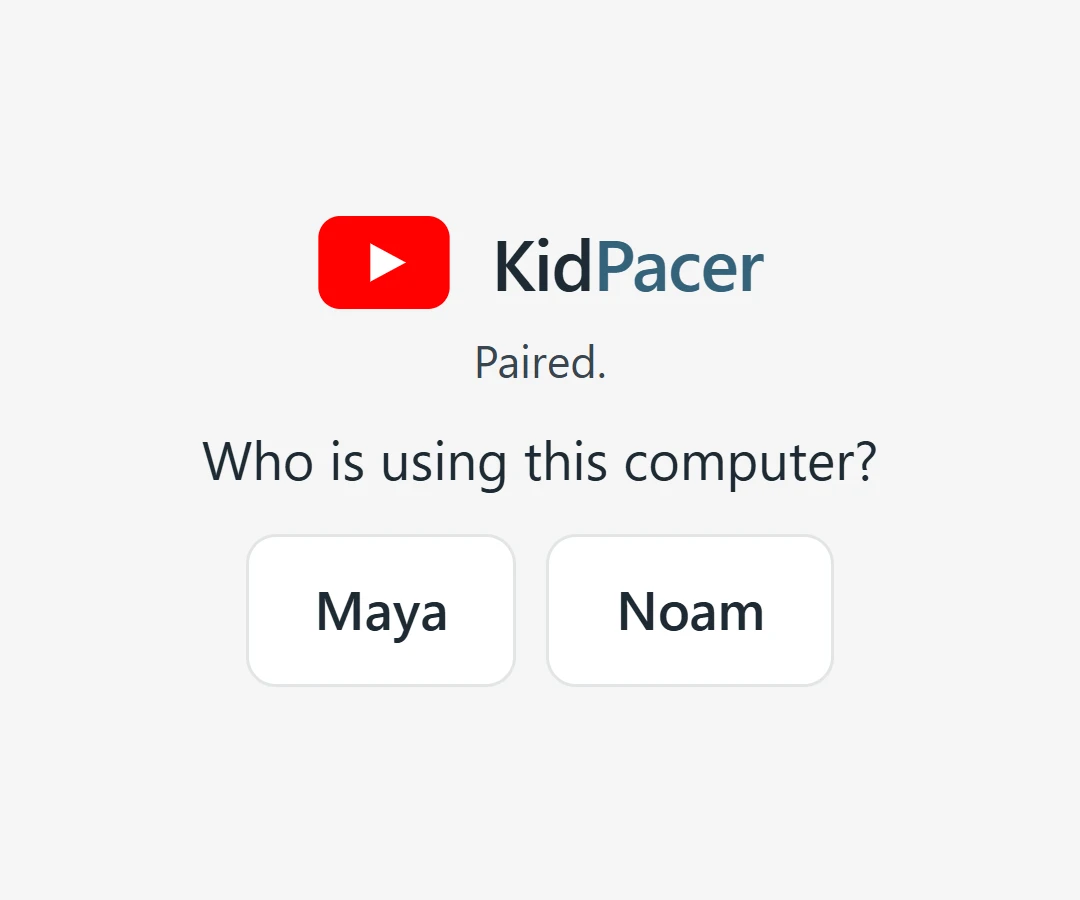 Who is using this computer? Maya or Noam